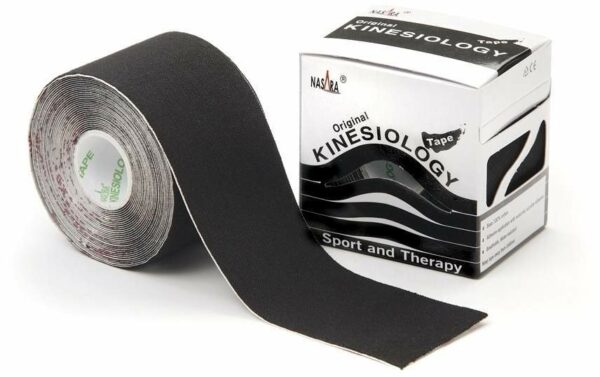 Kinesiotape Nasara 5 cm X 5 M Schwarz  1 Pflaster