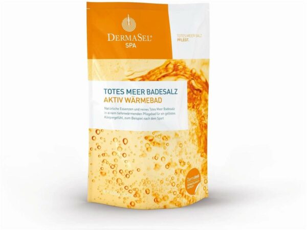 Dermasel Totes Meer Badesalz + Aktiv Wärme Spa 1 Kombipackung