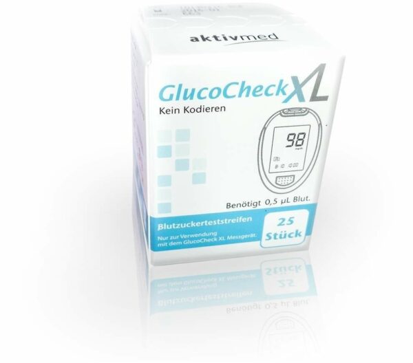 Glucocheck Xl 25 Blutzuckerteststreifen