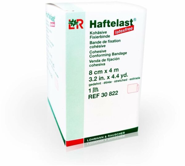 Haftelast Fixierbinde Latexfrei 8cm X 4cm Cremefarben