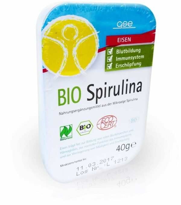 Spirulina 500 mg Bio Naturland Tabletten  80 Tabletten