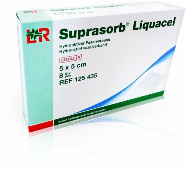 Suprasorb Liquacel Hydroakt.Faserverb.5x