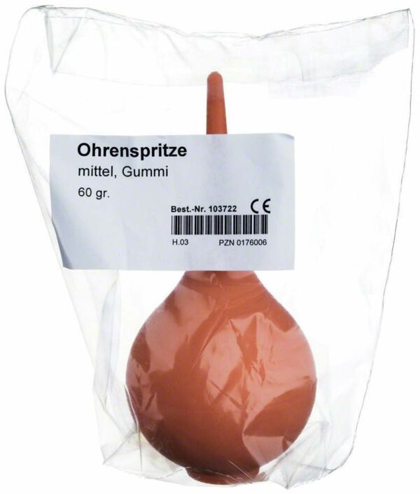 Ohrenspritze Mittel 60 G Gummi 1 Stück