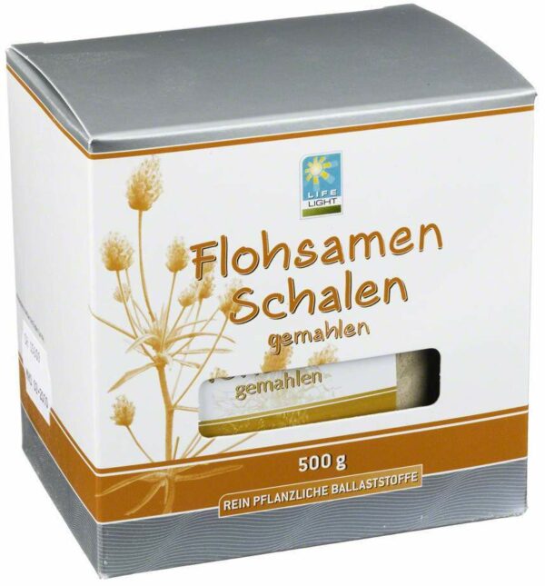 Flohsamen Schalen Gemahlen 500 G Pulver