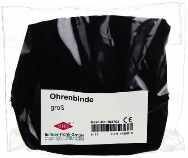 Ohrenbinde Schwarz Groß