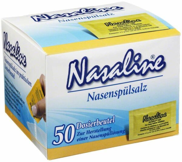 Nasaline Salz Nasenspülsalz 50 Dosierbeutel