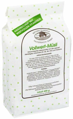 Reform Mühle 400 G Vollwert Müsli Mit Wertvollen Vitaminen