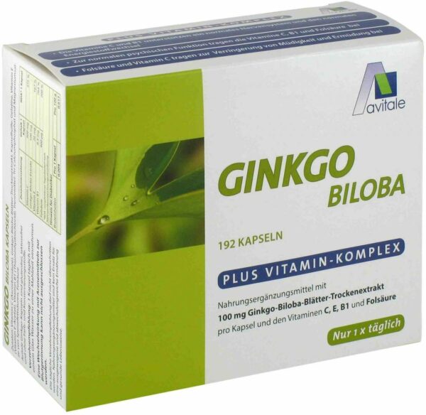 Ginkgo 100 mg Kapseln + B1