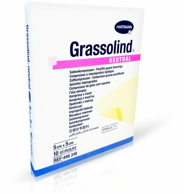 Grassolind Salbenkompressen 5x5 cm Steri