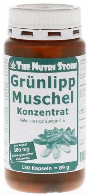 Grünlipp Muschel 500 mg Konzentrat 150 Kapseln