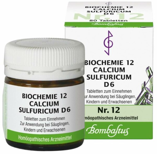 Biochemie Nr.12 Calcium Sulfuricum D6 80 Tabletten