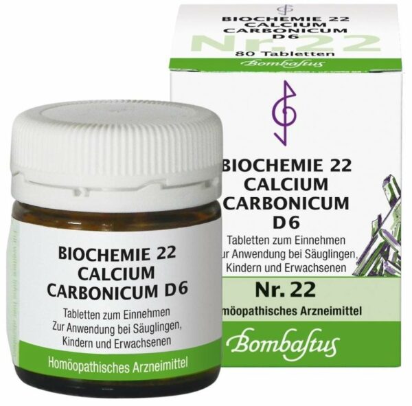 Biochemie Bombastus 22 Calcium Carbonicum D6 80 Tabletten