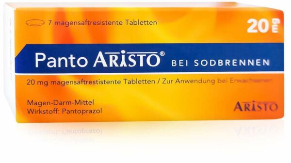 Panto Aristo bei Sodbrennen 20 mg  7 Magensaftresistente Tabletten