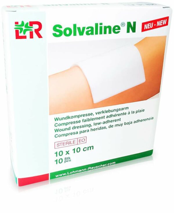 Solvaline N 10x10 cm Steril 10 Kompressen