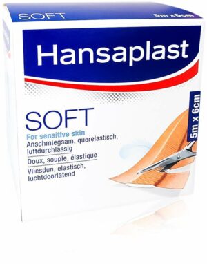 Hansaplast Soft Pflaster 6 cm X 5 M Rolle