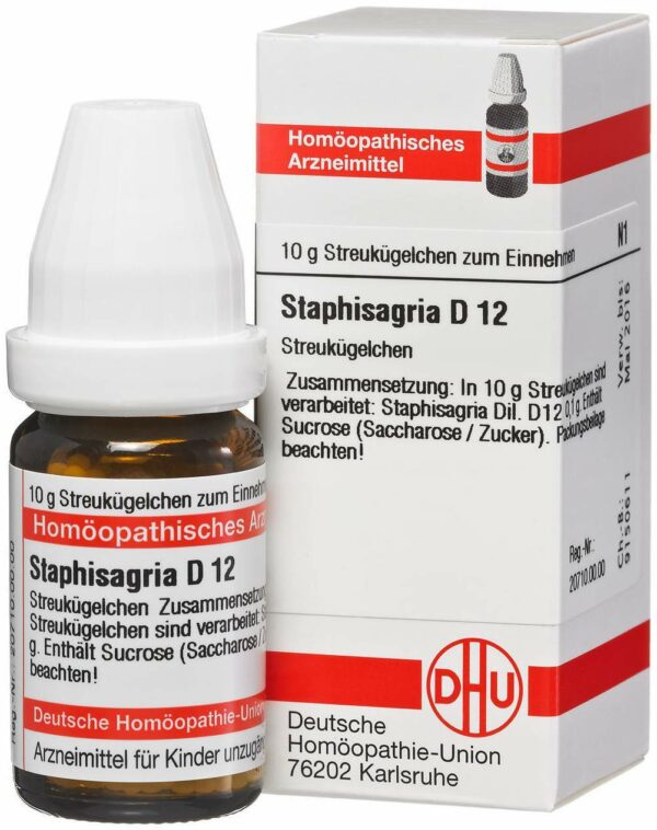 Staphisagria D12 10 g Globuli