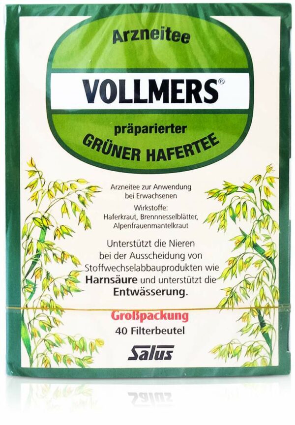 Vollmers präparierter grüner Hafertee 40 Filterbeutel