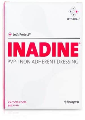 Inadine Salbengaze Mit Pvp-Jod 5x5cm