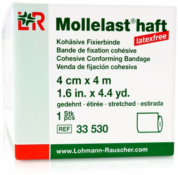 Mollelast Haft Latexfrei 4cmx4m Gedehnt