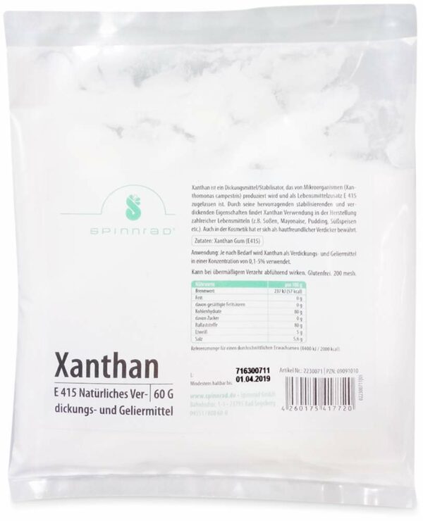 Xanthan Lm Qualität 60 G Pulver