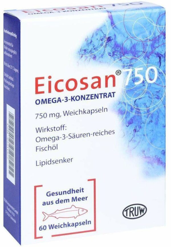 Eicosan 750 Omega 3 Konzentrat Kapseln 60 Kapseln