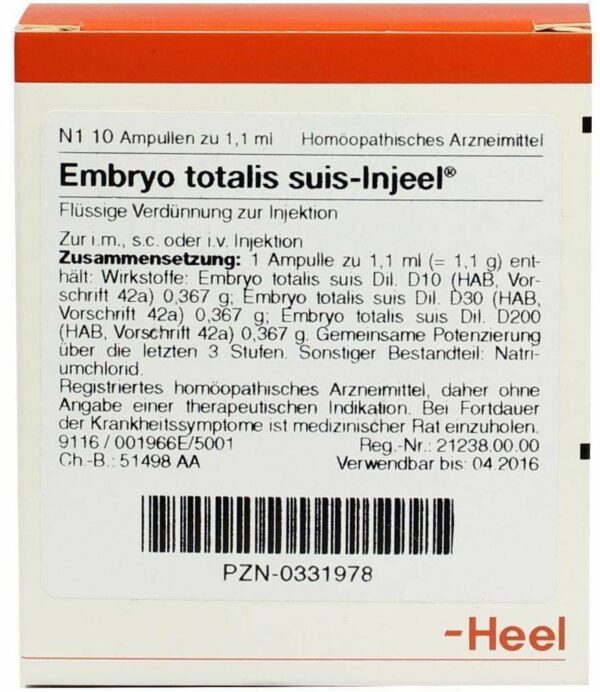 Embryo Total. Suis Injeele 1