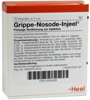 Grippe Nosoden Injeel 10 Ampullen