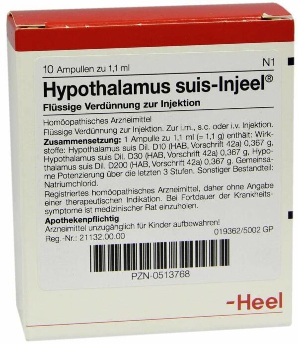 Hypothalamus Suis Injeel 10 Ampullen