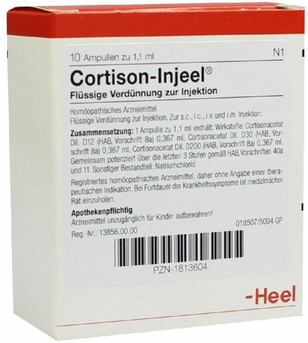 Cortison Injeel Ampullen 10 Ampullen