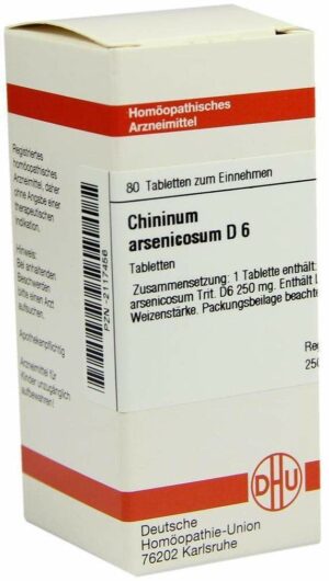 Chininum Arsenicosum D6 80 Tabletten