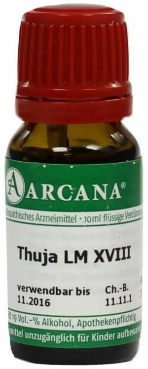 Thuja Arcana Lm 18 Dilution 10 ml