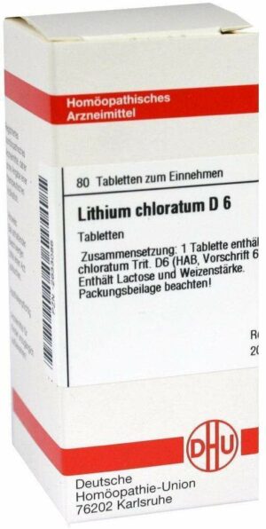 Lithium Chloratum D6 Dhu 80 Tabletten