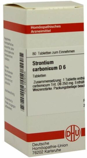 Strontium Carbonicum D6 Tabletten 80 Tabletten