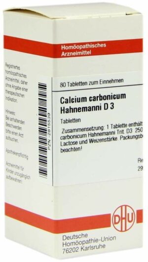 Calcium Carbonicum Hahnemanni D 3 80 Tabletten