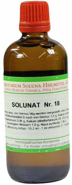 Solunat Nr.18 100 ml Tropfen