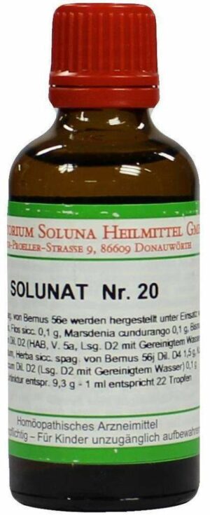 Solunat Nr.20 50 ml Tropfen