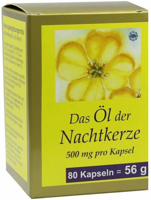 Nachtkerzeöl Kapseln 500 mg 80 Stück