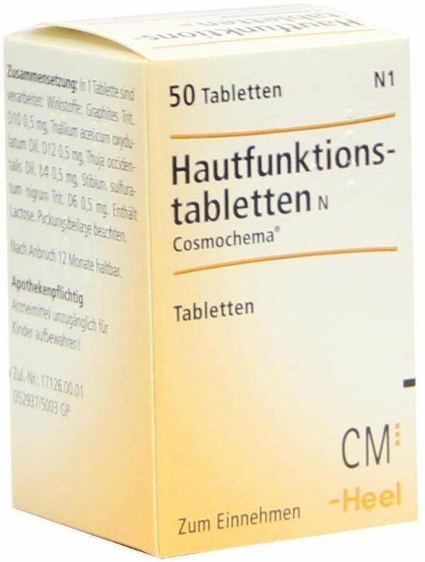 Hautfunktionstabletten N Cosmochema 50 Tabletten