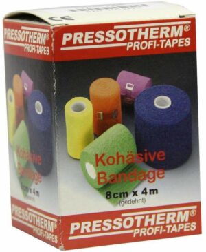 Pressotherm Kohäsive Bandage 8cm X 4m Farbe Rot