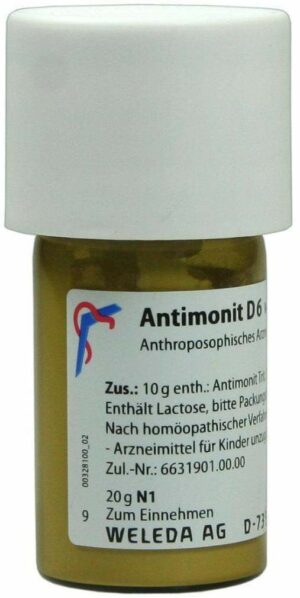 Weleda Antimonit D6 20 G Verreibung