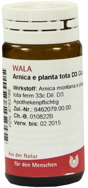 Wala Arnica E Planta Tota D3 20 G Globuli