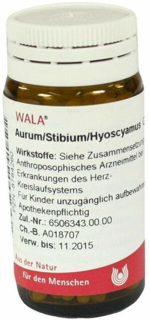 Wala Aurum Stibium Hyoscyamus 20 G Globuli