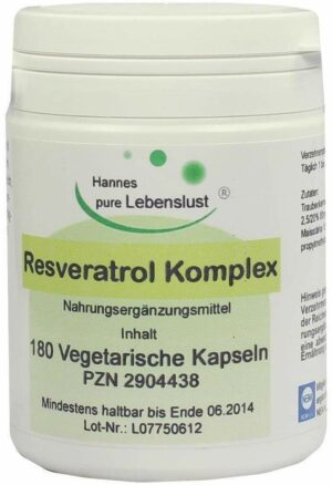 Resveratrol Komplex Vegi 180 Kapseln