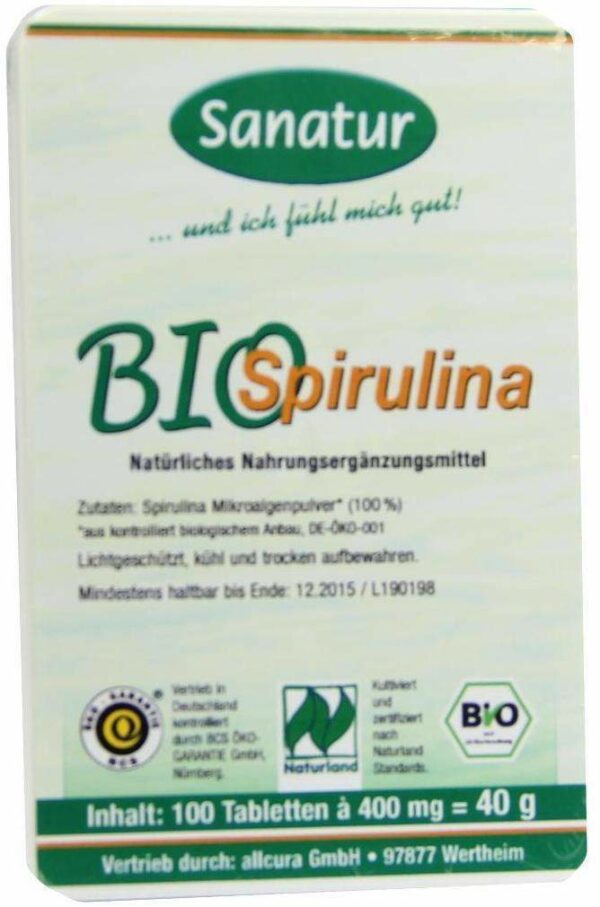 Spirulina Bio 100 Tabletten