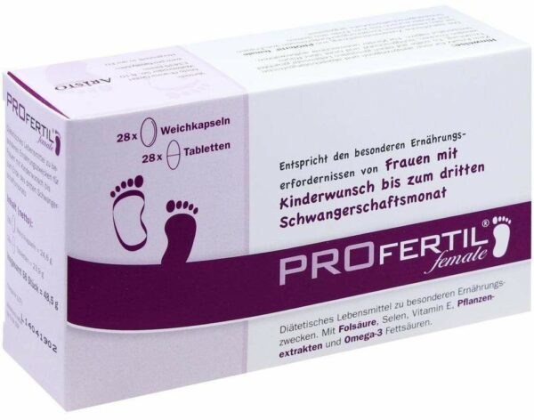 Profertil Female Tabletten und Kapseln Kombipackung Für Einen