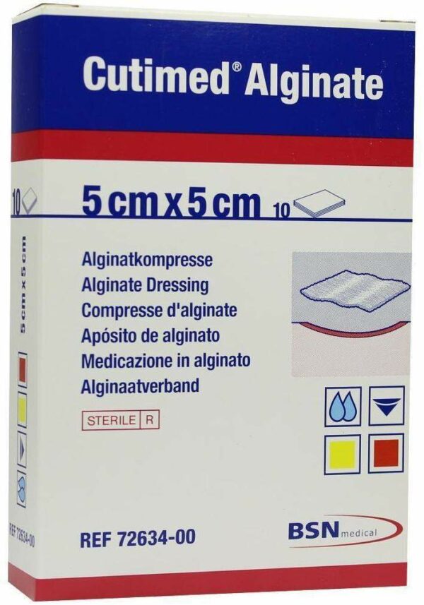 Cutimed Alginate Alginatkompressen 5x5cm