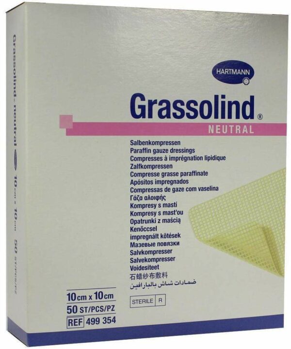 Grassolind Neutral 10 X 10 cm Steril 50 Stück