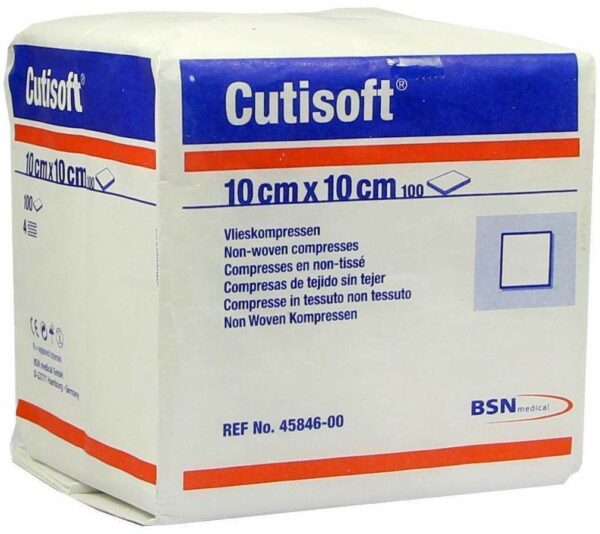 Cutisoft Vlieskompressen 10x10cm Unsteril