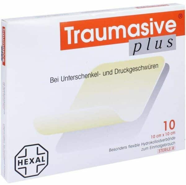 Traumasive Plus 10 X 10 cm Hydrokolloid Steril 10 Verbände