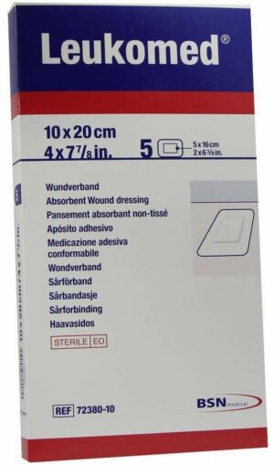 Leukomed 5 Sterile Pflaster 10 X 20 cm